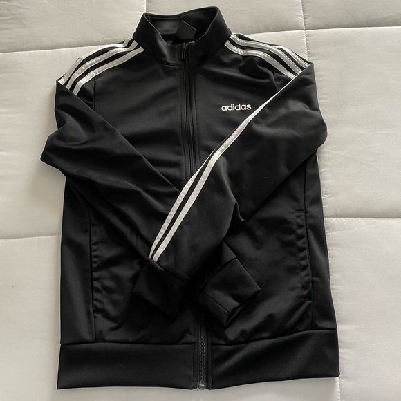 Adidas Black Striped Jacket - Picture 2 of 3